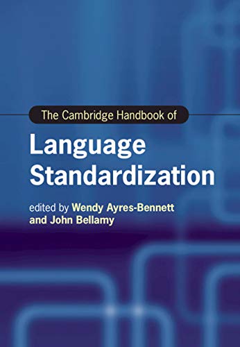 Imagen de portada del libro The Cambridge handbook of language standardization