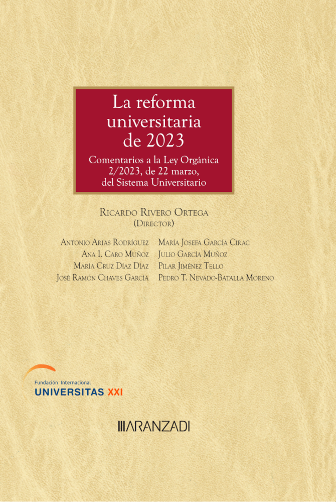 Imagen de portada del libro La reforma universitaria de 2023
