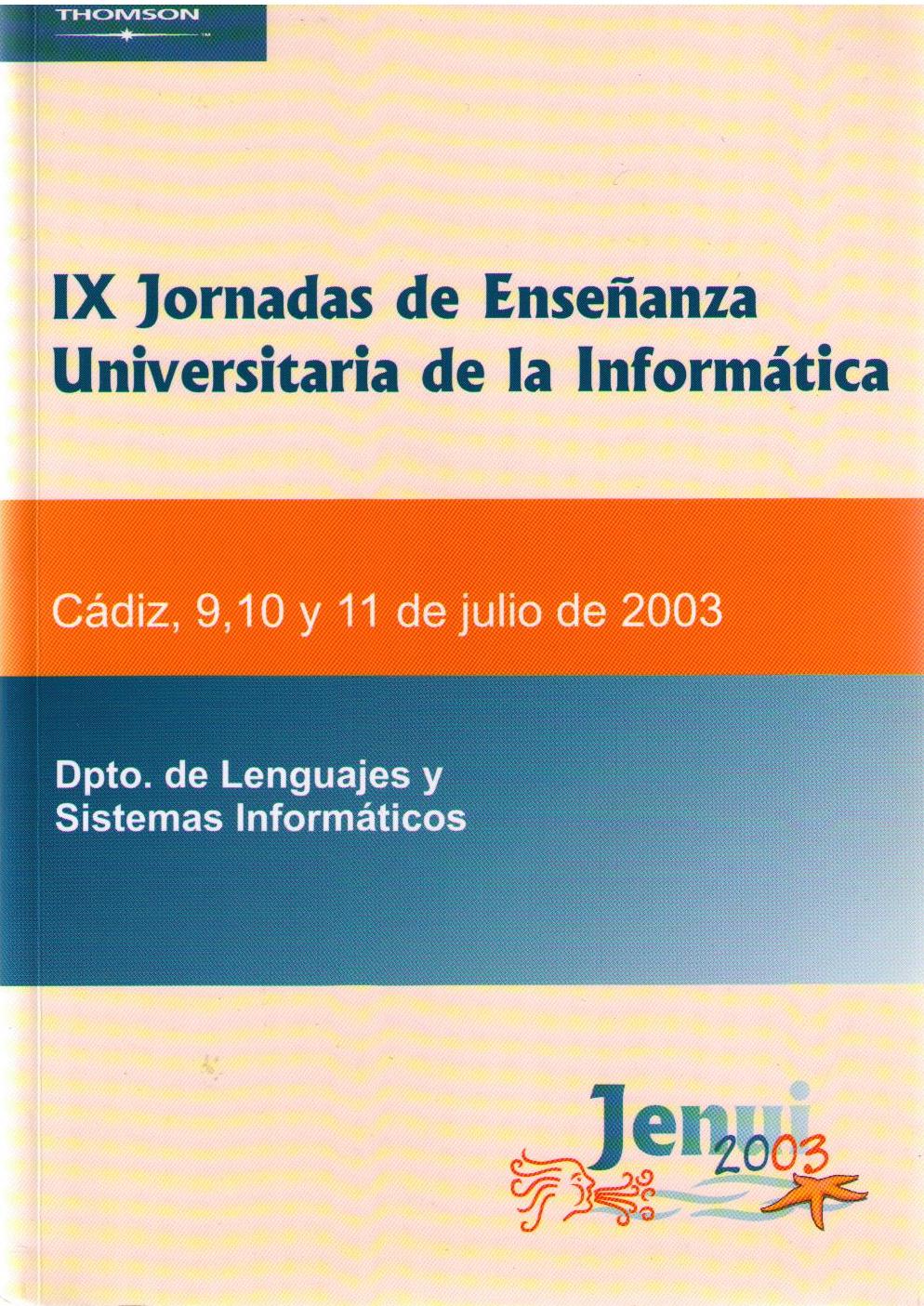 Imagen de portada del libro IX Jornadas de Enseñanza Universitaria de la Informática