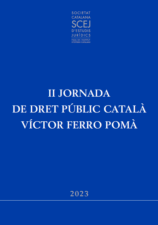 Imagen de portada del libro II Jornada de Dret Públic Català Víctor Ferro Pomà