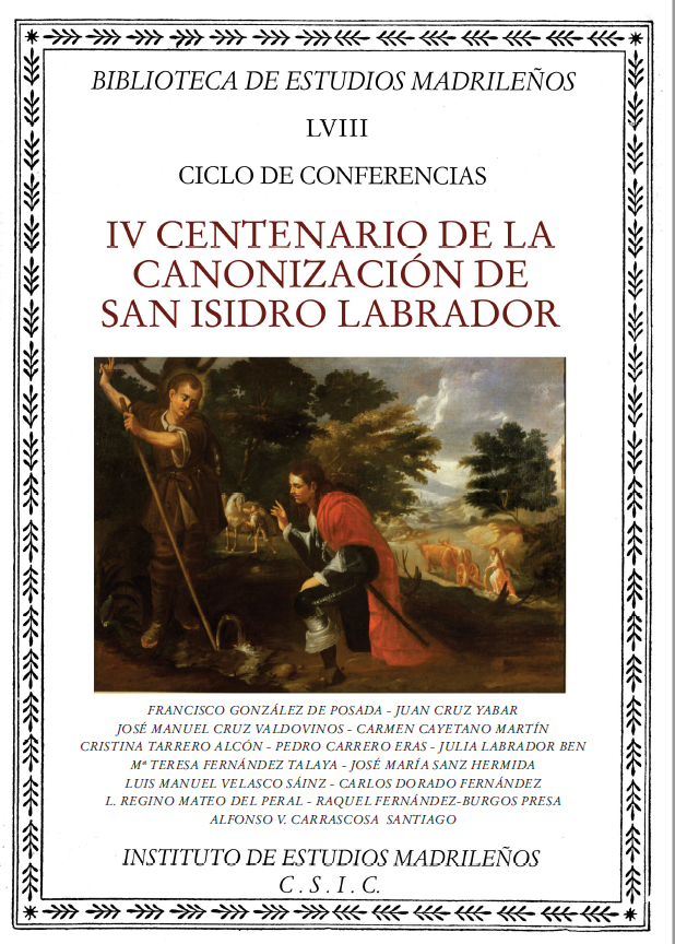 Imagen de portada del libro IV Centenario de la canonización de San Isidro Labrador