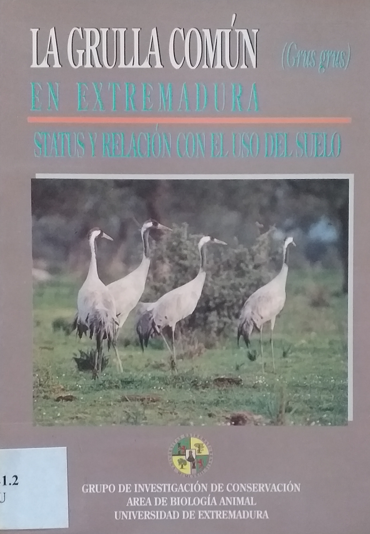 Imagen de portada del libro La grulla común (Grus grus) en Extremadura