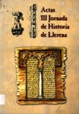 Imagen de portada del libro Actas de la III Jornada de historia de Llerena
