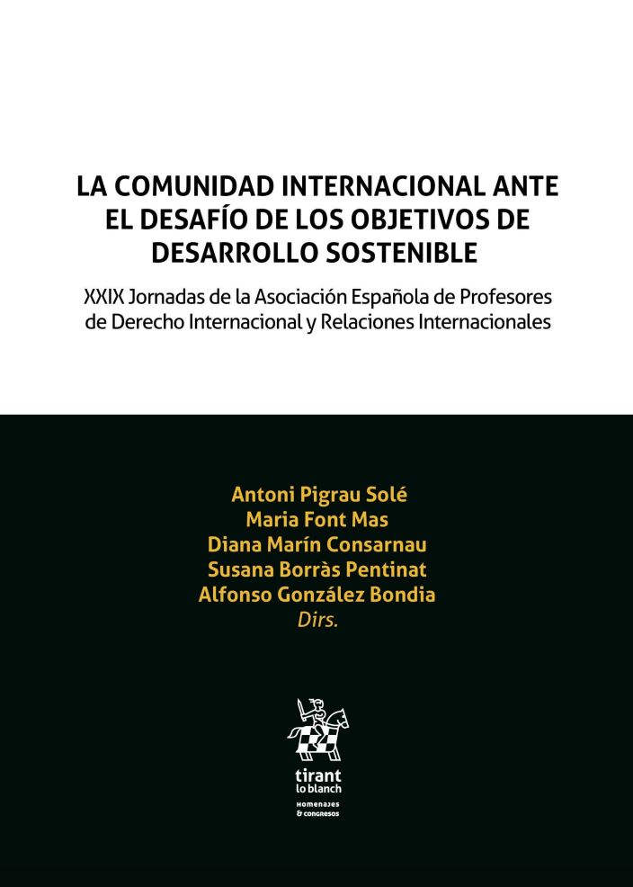 Imagen de portada del libro La comunidad internacional ante el desafío de los objetivos de desarrollo sostenible