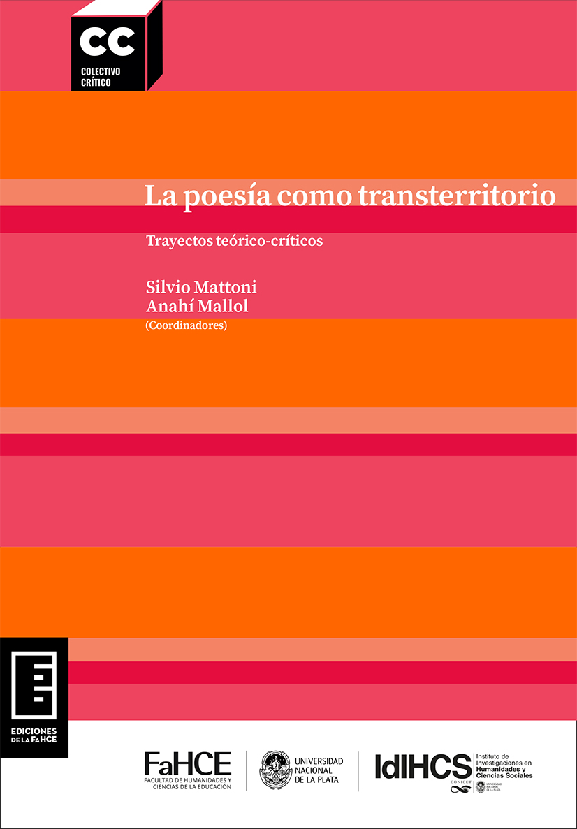 Imagen de portada del libro La poesía como transterritorio