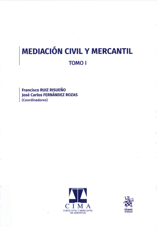 Imagen de portada del libro Mediación civil y mercantil