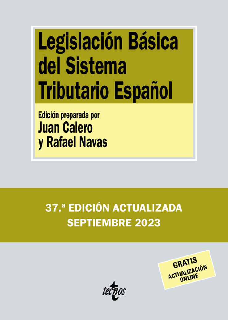 Imagen de portada del libro Lagislación básica del sistema tributario español.