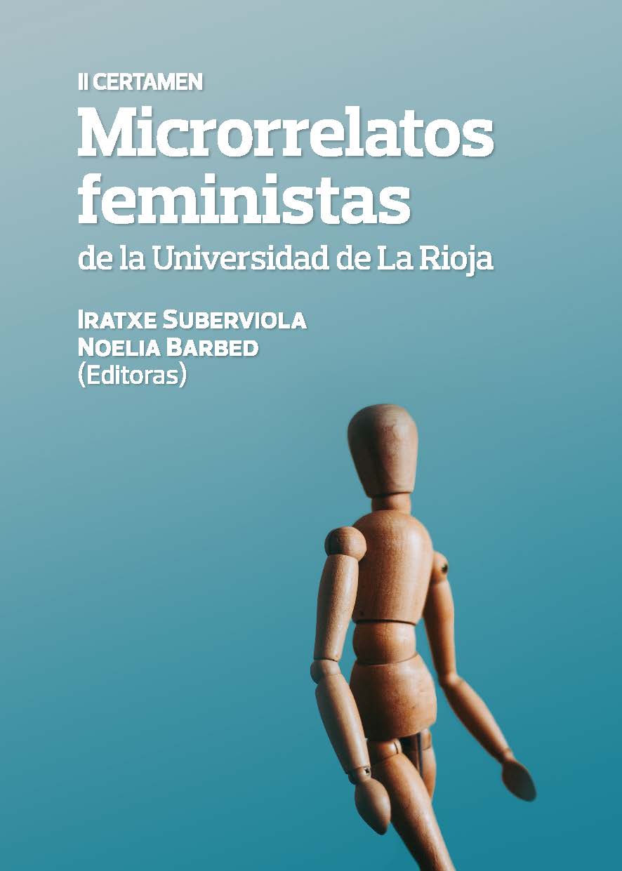 Imagen de portada del libro II Certamen Microrrelatos feministas de la Universidad de La Rioja