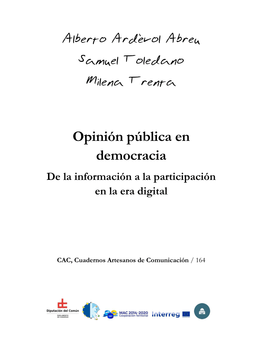 Imagen de portada del libro Opinión pública en democracia