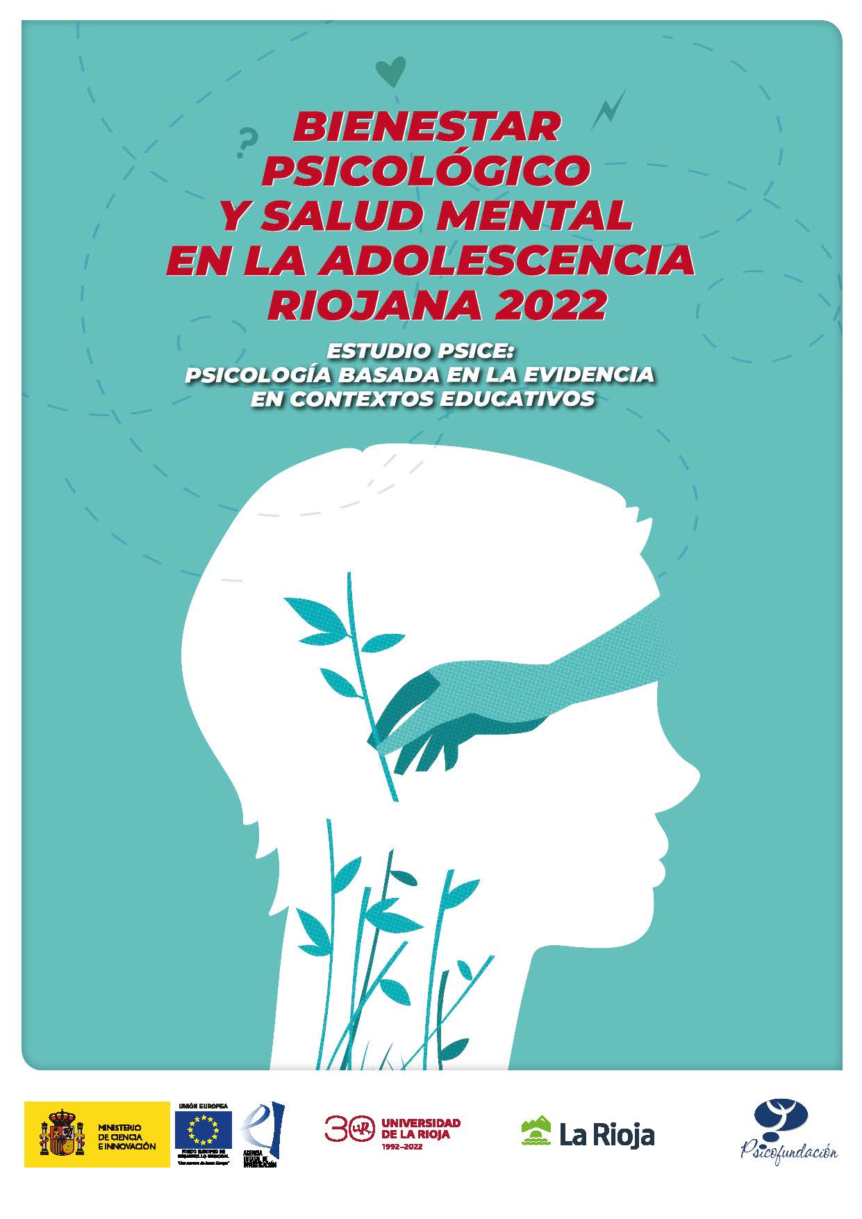 Imagen de portada del libro Bienestar psicológico y salud mental en la adolescencia riojana 2022