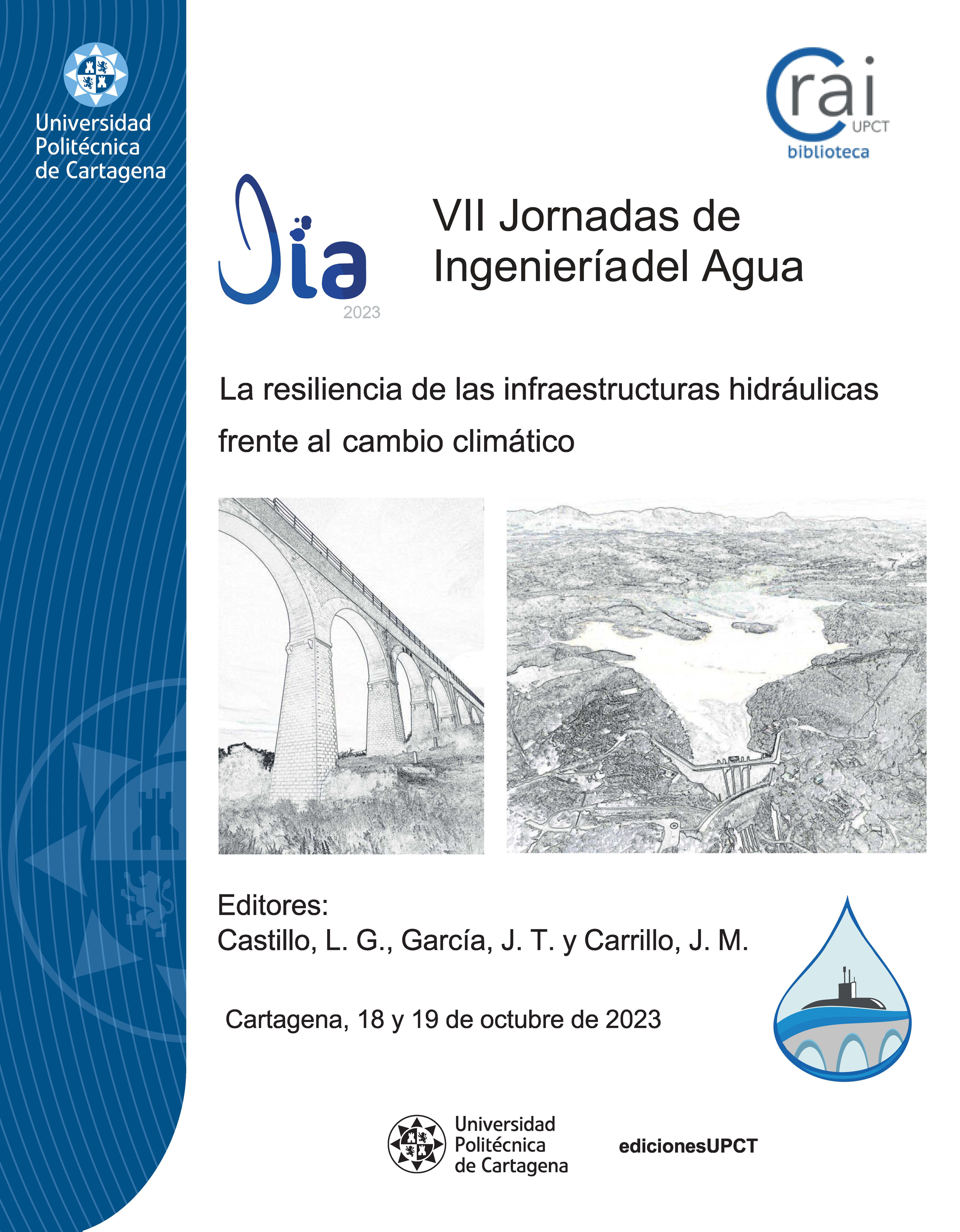 Imagen de portada del libro VII Jornadas de Ingeniería del Agua