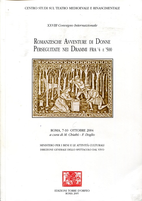 Imagen de portada del libro Romanzesche avventure di donne perseguitate nei drammi fra '4 e '500