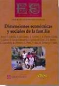 Imagen de portada del libro Dimensiones económicas y sociales de la familia