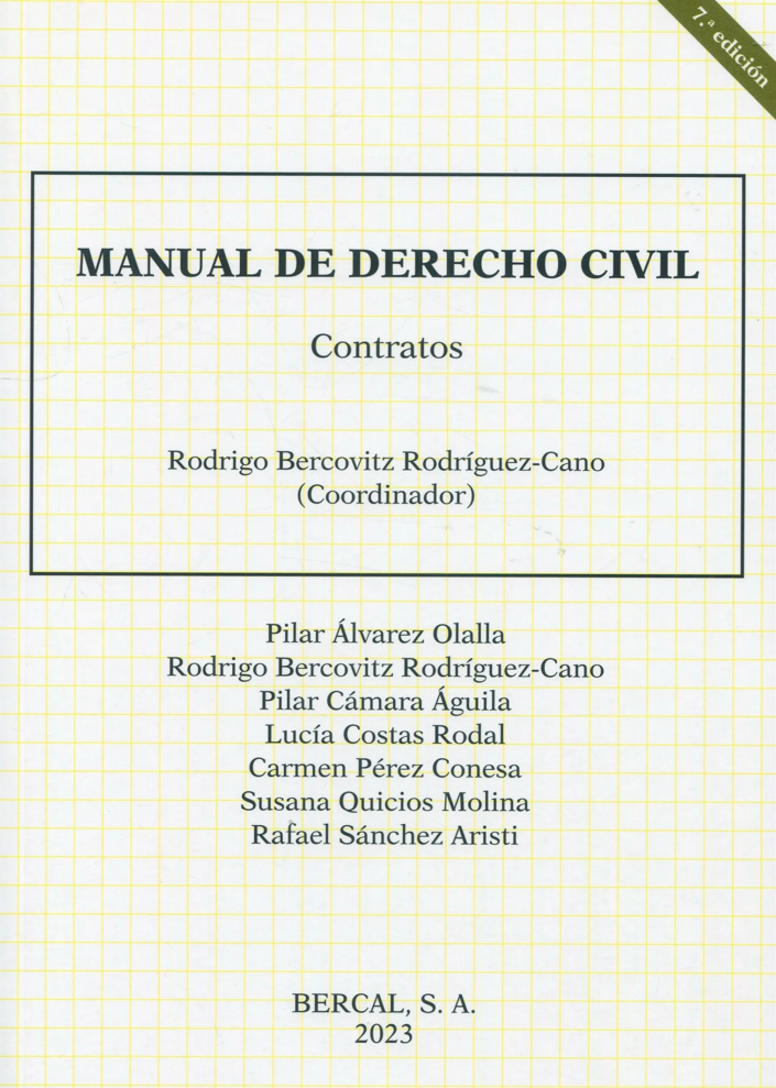 Imagen de portada del libro Manual de derecho civil
