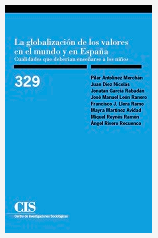 Imagen de portada del libro La globalización de los valores en el mundo y en España