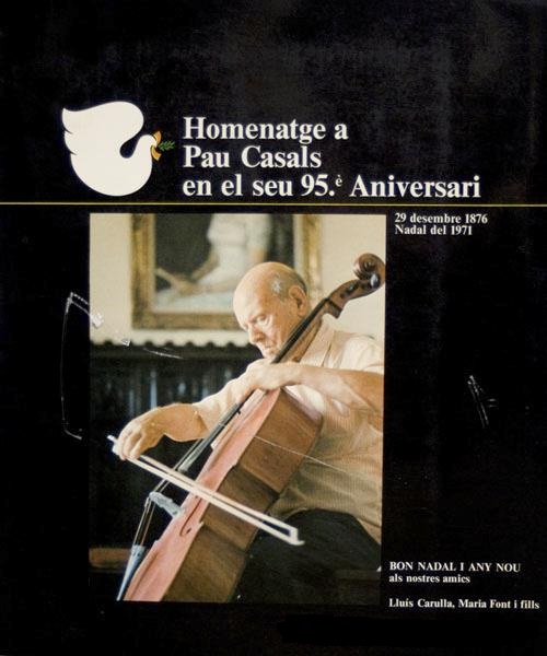 Imagen de portada del libro Homenatge a Pau Casals en el seu 95è aniversari