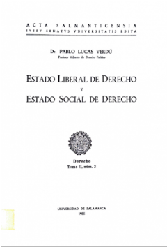 Imagen de portada del libro Estado liberal de Derecho y estado social de Derecho
