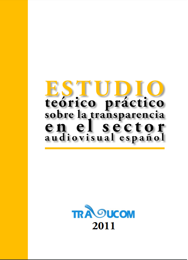 Imagen de portada del libro Estudio teórico práctico sobre la transparencia en el sector audiovisual español