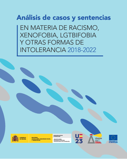 Imagen de portada del libro Análisis de casos y sentencias en materia de racismo, xenofobia, LGTBIfobia y otras formas de intolerancia 2018-2022