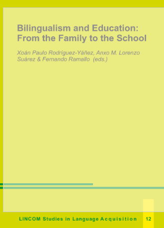 Imagen de portada del libro Bilingualism and education, from the family to the school