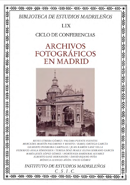 Imagen de portada del libro Archivos fotográficos en Madrid