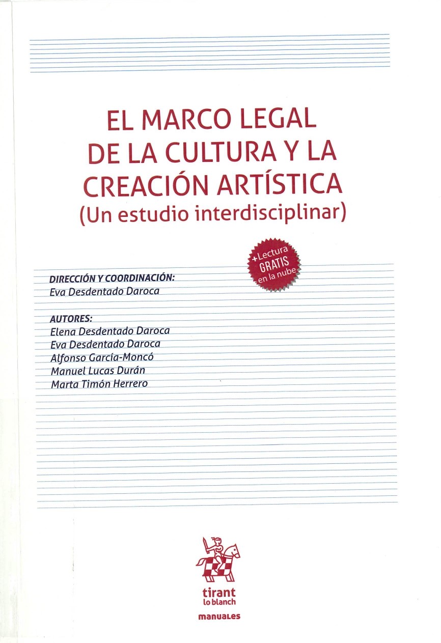 Imagen de portada del libro El marco legal de la cultura y la creación artística