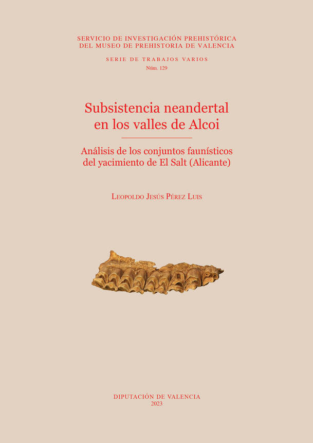 Imagen de portada del libro Subsistencia neandertal en los valles de Alcoi