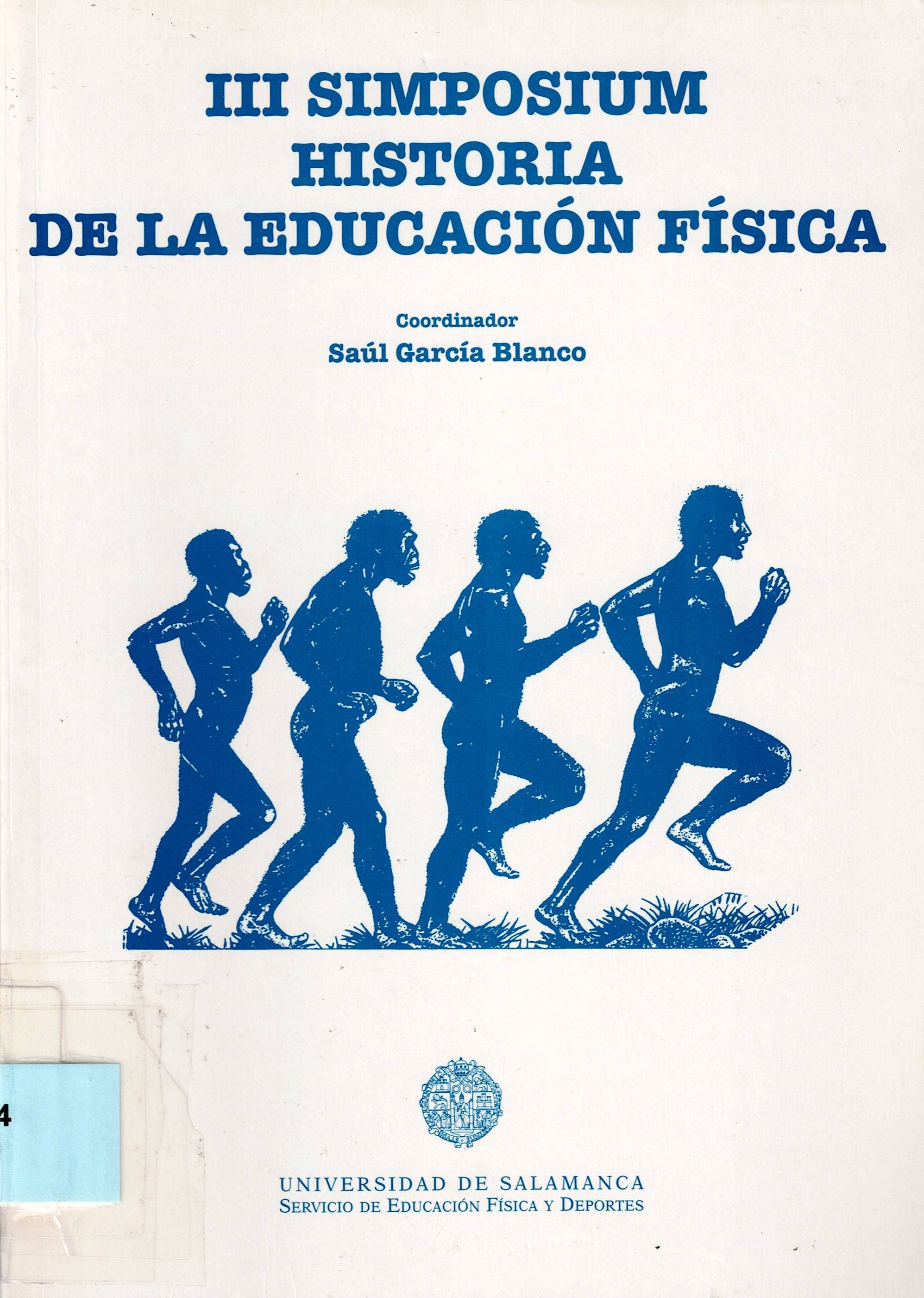 Imagen de portada del libro III Simposium Historia de la Educación Física