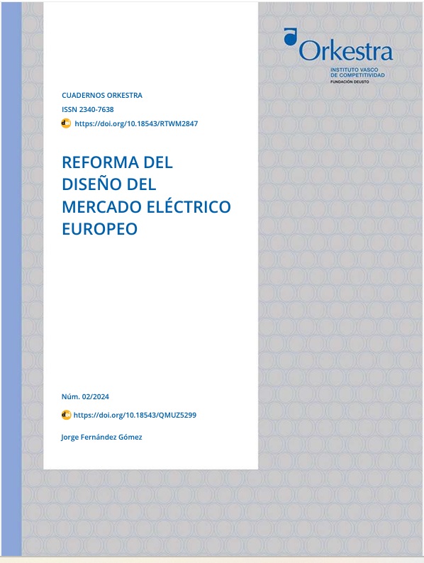 Imagen de portada del libro Reforma del diseño del mercado eléctrico europeo