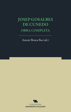 Imagen de portada del libro Josep Gosalbes de Cunedo