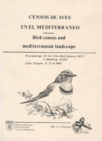 Imagen de portada del libro Censos de aves en el Mediterráneo