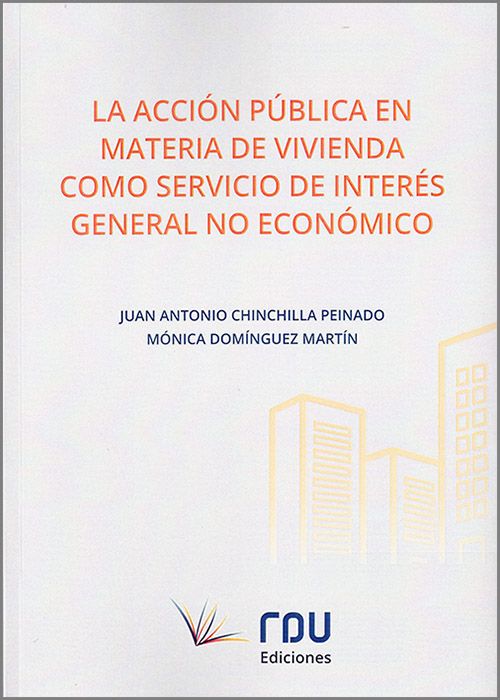 Imagen de portada del libro La acción pública en materia de vivienda como servicio de interés general no económico