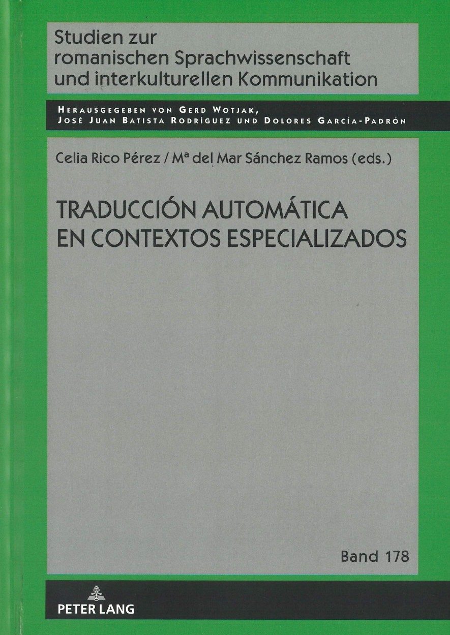 Imagen de portada del libro Traducción automática en contextos especializados