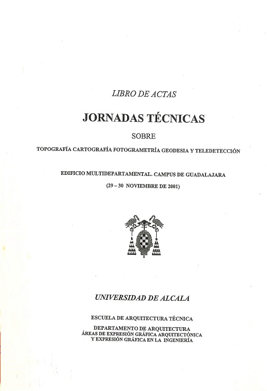 Imagen de portada del libro Jornadas técnicas sobre topografía, cartografía, fotogrametría, geodesia y teledetección