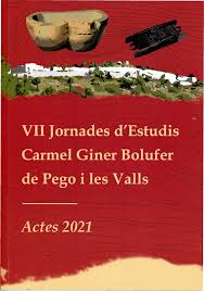 Imagen de portada del libro VII Jornades d'Estudis "Carmel Giner Bolufer" de Pego i Les Valls