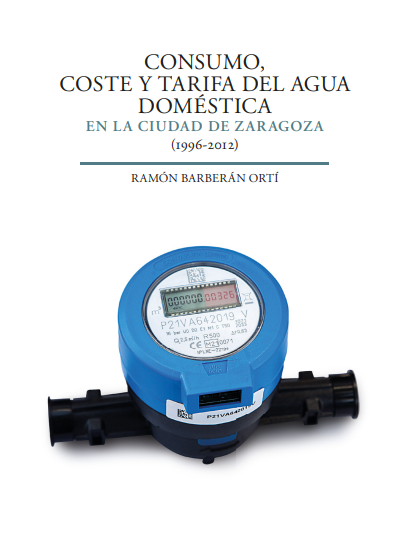 Imagen de portada del libro Consumo, coste y tarifa del agua doméstica en la ciudad de Zaragoza
