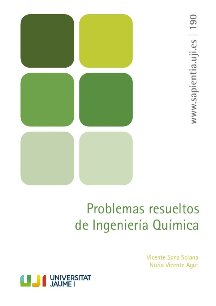 Imagen de portada del libro Problemas resueltos de Ingeniería Química