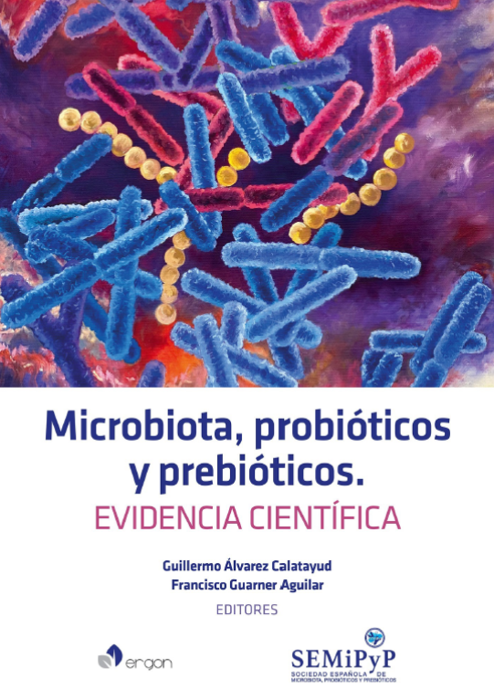 Imagen de portada del libro Microbiota, probióticos y prebióticos