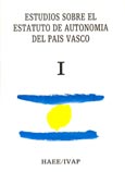 Imagen de portada del libro Estudios sobre el Estatuto de Autonomía del País Vasco