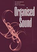 Imagen de portada de la revista Organised sound