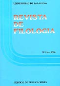Imagen de portada de la revista Revista de Filología de la Universidad de La Laguna