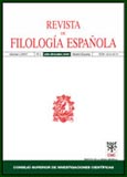 Imagen de portada de la revista Revista de filología española