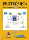 Imagen de portada de la revista Proteómica: revista de la Sociedad Española de Proteómica