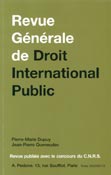 Imagen de portada de la revista Revue generale de droit international public