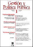 Imagen de portada de la revista Gestión y política pública