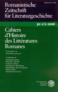 Imagen de portada de la revista Romanistische Zeitschrift für Literaturgeschichte = Cahiers d'histoire des litteratures romanes