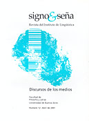 Imagen de portada de la revista Signo y seña