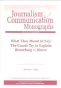 Imagen de portada de la revista Journalism & communication monographs