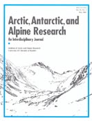 Imagen de portada de la revista Arctic, antarctic, and alpine research