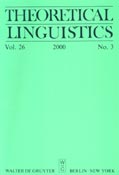 Imagen de portada de la revista Theoretical linguistics